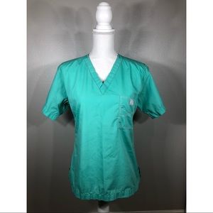 Blue Sky Scrubs Top Seafoam Green